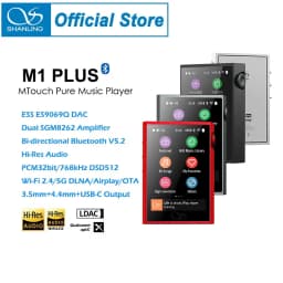 SHANLING M1 PLUS Hi-res HIFI Portable Music MP3 Player ES9069Q DAC Dual SGM8262 DSD512 Bluetooth 5.2 LDAC WiFi DLNA Airplay