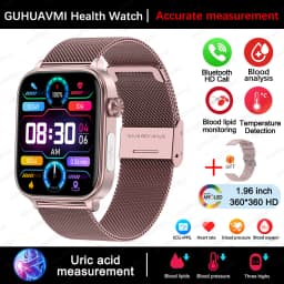 2025 New For XIAOM1 ECG+PPG Blood Fat Uric Acid Health Smartwatch Men Women Heart Rate Blood Pressure Bluetooth Call Smart Watch