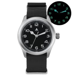 Militado ML08 Military Watch VH31 Quartz Movement Double Sapphire Crystal C3 BGW9 Luminous 10Bar Waterproof 38mm Vintage Watch