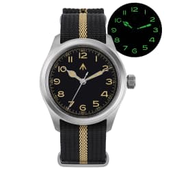 Militado ML08 Military Watch VH31 Quartz Movement Double Sapphire Crystal C3 BGW9 Luminous 10Bar Waterproof 38mm Vintage Watch