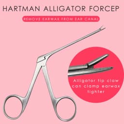 Ear Wax Pick Tongs Earwax Remover Micro Alligator Crocodile Forceps Earpick Nose Operational Cleaner Clip Tweezers Tool