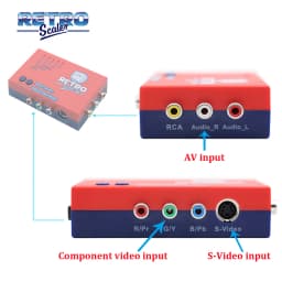 RetroScaler2x A/V to HDMI® Converter and Line-doubler For Retro Game Consoles PS2 N64 NES Dreamcast Saturn MD1 MD2