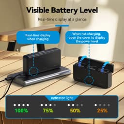 TELESIN 18W PD Fast Charger For DJI OSMO Action 6 5pro OSMO 360 TF Card 3 Slots Battery Pocket Charging Storage Box