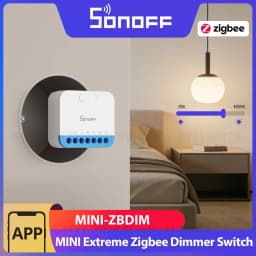 SONOFF MINI-ZBDIM Extreme Zigbee Smart Dimmer Switch Wide Lighting Compatibility Real-Time Power Monitoring Overheat Protection