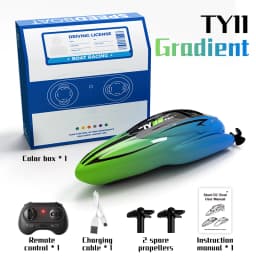 Children'S Mini Portable Electric Rc Boat 2.4Ghz High Speed Ship Water Outdoor Toy With Lighting Kids Adults Gifts Toys for Boys