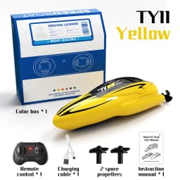 Children'S Mini Portable Electric Rc Boat 2.4Ghz High Speed Ship Water Outdoor Toy With Lighting Kids Adults Gifts Toys for Boys