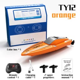 Children'S Mini Portable Electric Rc Boat 2.4Ghz High Speed Ship Water Outdoor Toy With Lighting Kids Adults Gifts Toys for Boys
