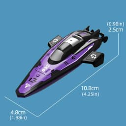 Children'S Mini Portable Electric Rc Boat 2.4Ghz High Speed Ship Water Outdoor Toy With Lighting Kids Adults Gifts Toys for Boys