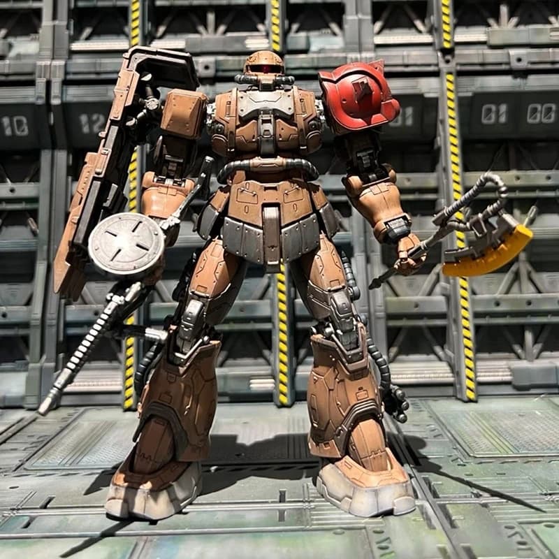 HG 1/144 Zaku II Type Solari Requiem Version Action Figure Assembly Model Kit Movable Joint Mecha Plastic Model Collectible Gift