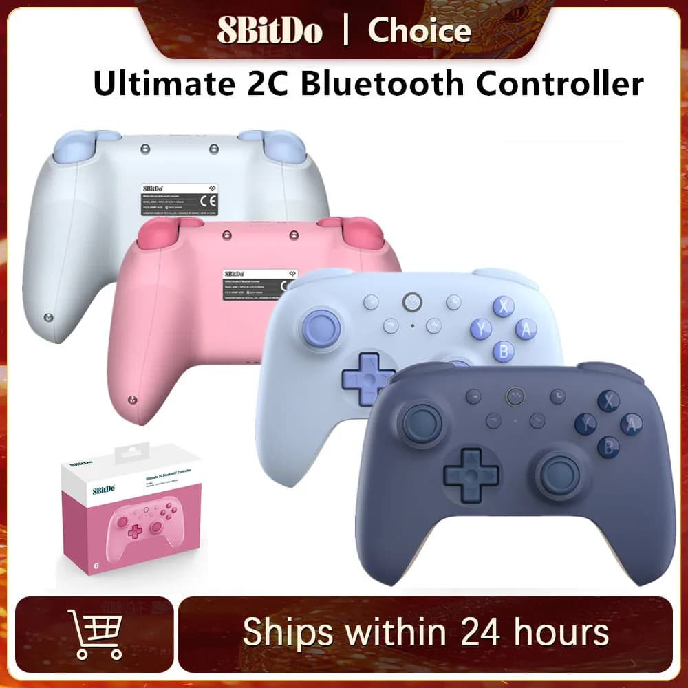8BitDo Ultimate 2C for Switch Bluetooth Wireless Controller Gamepad Ultimate C New Series Redesigned Simplified Version