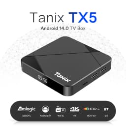 Tanix TX5 Android 14 Smart TV box Amlogic S905Y5 4GB 64GB 2.4G/5G Dual Wifi 6 AV1 BT Set Top Box DDR4 Media player