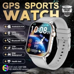 New GPS Military Smart Watch Bulit-in GPS Compass Altimeter Barometric 10ATM IP69K Waterproof AMOLED BT Call Smartwatch