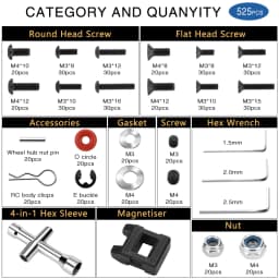 EPINON RC Car Repair Work Stand Repair Tool Set for 1/8 1/10 1/12 1/16 1/18 RC Car Crawler Truck Buggy