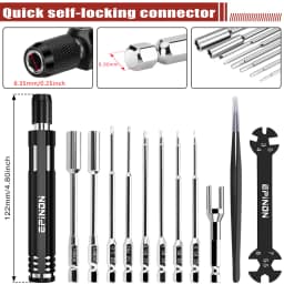 EPINON RC Car Repair Work Stand Repair Tool Set for 1/8 1/10 1/12 1/16 1/18 RC Car Crawler Truck Buggy