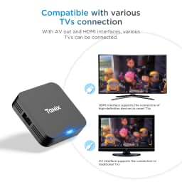 Tanix TX1 Android TV Box Allwinner H313 2.4G Wifi Mini Smart TV Stick Power by DC 5V 2A