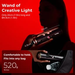 SmallRig RF 20C Portable Focusable RGB LED Video Light, w 5-Color LEDs 20 Patterned Light Filters 20W USB-C PD 36W Fast Charging