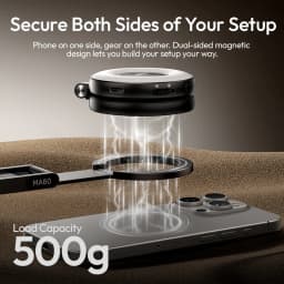 Ulanzi MA60 Foldable Magnetic Phone Tripod Handheld Selfie Phone Mount for iPhone 16 15 14 13 Android with Magnetic Ring