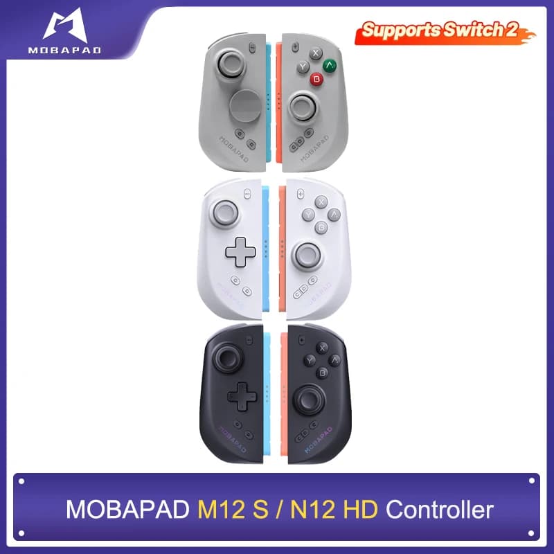 MOBAPAD M12 HD / M12S Controller for Nintendo Switch 2 with TMR Sticks, Mechanical Buttons,HD Rumble Joypad for Switch 2 Console