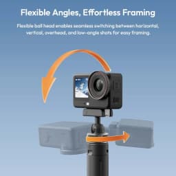 Ulanzi MT95 Portable Mini Tripod Selfie Stick for DJI Osmo Action 6/Nano 5/4/3 for Insta360 X5/X6 for Gopro Tripod for Vlog