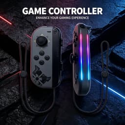 For Wireless Joycon for Nintendo Switch, 6-Axis Gyro,with RGB Light Effect, Turbo, Vibration, Remote Gamepad Game accessories