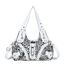 Angelkiss Women Handbags Leopard Bag Top-handle Handbag Fashion Satchel Dumpling Pack Shoulder Bag Tote Bag Hobos Large Purse