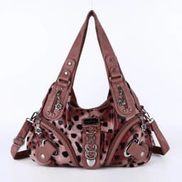 Angelkiss Women Handbags Leopard Bag Top-handle Handbag Fashion Satchel Dumpling Pack Shoulder Bag Tote Bag Hobos Large Purse