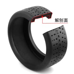 RS Rubber Black Tire 102*45mm Tyre 17Mm Wheel Hex For Arrma 1/7 Infraction Felony Limitless RC Car Upgrade Parts