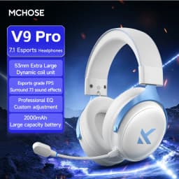 Original MCHOSE V9 PRO Music Esports Gaming Headphones 3-mode Wireless Noise Reduction Mic Customized Head-mounted