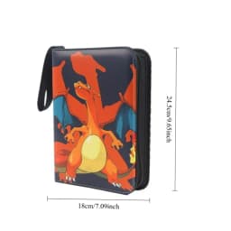 Pokemon Card Anime Figure Card Storage Bag Photo Album Collect Album Loose Leaf Pu Zipper Game King Fans Pikachu Card Pack Toys