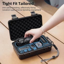 ForDJI Pocket 4 Waterproof Hard Case for DJI Osmo Pocket 3 Camera Accessories Travel Box Portable Carrying Case Black Suitcase