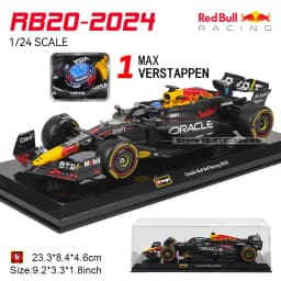 Bburago 1:24 2022~2024 F1 serie various style Red Bull RB19 Gran Premio de Austin SF23 W14 precision model car collection gift
