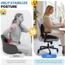 Ergonomic Memory Foam Chair Cushion Coccyx Sciatica Relief Seat Pad Office Car Home Wheelchair Posture Pad