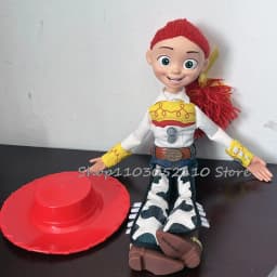 Toy Story 4 Talking Woody Jessie Action Figure Sing Soft Cute Anime Figure Decoration Birthday Model Gift Toys