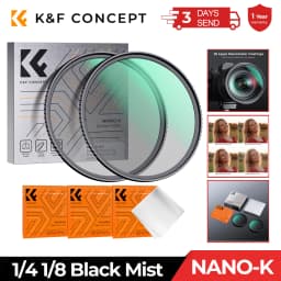 K&F CONCEPT 49-82mm Black Mist Diffusion Filter 1/4 1/8 with Multi Coated for Nikon DSLR Lens 49mm 52mm 58mm 62mm 67mm 77mm 82mm