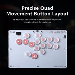 Haute42 Joystick Hitbox Keyboard Arcade Stick Controller For PS4/PS5/Switch Arcade Hitbox Leverless Controller Fight Sticks PC