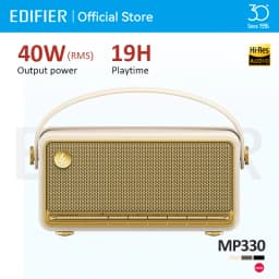 Edifier MP330 Portable Bluetooth Speaker Bluetooth V6.0 Hi-Res Audio USB-C TF Card Inputs Stereo Pairing 40W RMS 19H Playtime
