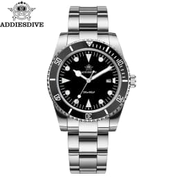 ADDIESDIVE Luxury Men's Analog Watch BGW9 Luminous Ceramic Bezel Bubble Mirror Glass Diver's Watch 200m Quartz Watches AD2068