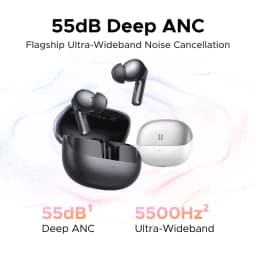 UGREEN EchoBuds Plus In-Ear Bluetooth Wireless Active Noise Cancelling Earphones 55dB Adaptive ANC, LDAC Headphones 50H Playtime