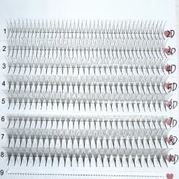 1000Fans Mix Thin Root Narrow Pointy Base Premade Fans Eyelash Extension 5D 6D 8D 10D Narrow Volume Fan Promade Ready Fan Lashes