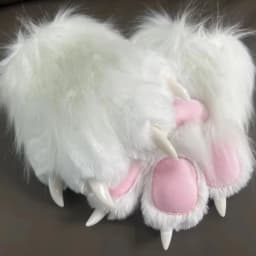 Kawaii Cartoon Cosplay Costume Gloves Furry Fursuit Kigurumi Plush Cat Paw Gloves Squeaky Kig Warm Cosplay Props Gifts