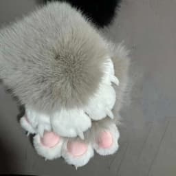 Kawaii Cartoon Cosplay Costume Gloves Furry Fursuit Kigurumi Plush Cat Paw Gloves Squeaky Kig Warm Cosplay Props Gifts