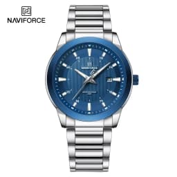 2024 Top Brand NAVIFORCE Mens Watches Stainless Steel Strap Casual Male Quartz Sports Wristwatch Luxury Waterproof Date Clock