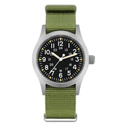 Militado Ml05 Vintage Field Watch VH31 Sweep Second Quartz Movement Sapphire Crystal High Clear AR Coating Luminous 38Mm Watches