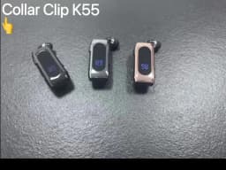 K55 Lavalier Business Bluetooth 5.2 Headphone Talk/Music Time 20 Hours,LED Digital Display,Noice Cancelling Wireless Earphones