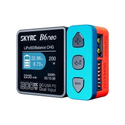 SkyRC B6 Neo Smart Charger DC 200W PD 80W LiPo Battery Balance Charger SK-100198 Compact 6S Charger Discharger