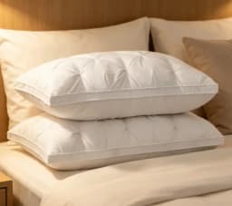 HTMCK 5-Star Hotel Quality Pillow - Comfortable Soft Bilateral 3D Washable Solid Color Sleeping Pillow for Enhanced Sleep Experi