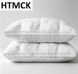 HTMCK 5-Star Hotel Quality Pillow - Comfortable Soft Bilateral 3D Washable Solid Color Sleeping Pillow for Enhanced Sleep Experi