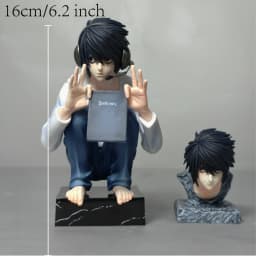 16cm 6.2 inch Anime L Lawliet Figures Pvc Statue Desktop Ornamen Collection Statue Model Decoration Room Desk Toys Gifts