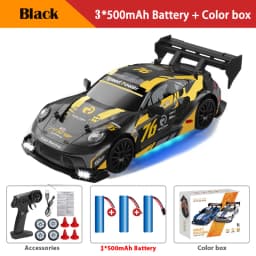 RC Drift Car 4WD Remote Control High Speed Racing Vehicle with LED Lights 2.4GHz Radio 4x4 Off-Road Truck Toy for Children Kids