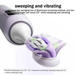 MIJIA Oscillation Electric Toothbrush Pro, Smart 4 Modes,IPX8 Waterproof Sonic Vibration Toothbrushes,180-day Battery Life -CN